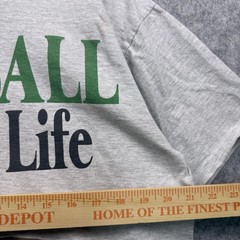 Vintage 90s Football A Way Of Life Retro Sports Graphic T-Shirt Grey L