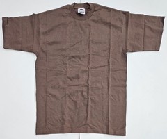 Pro Club Heavyweight Crew Neck T-Shirt Large Brown