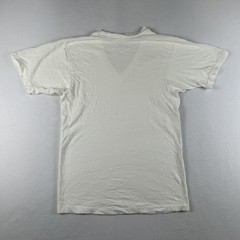 Vintage Hanes Shirt Mens Medium White V-Neck Cotton Undershirt Basic Tee Blank