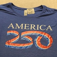 District Perfect Tri Tee America 250 Royal Heather Blue T-Shirt Men’s 4XL NWOT