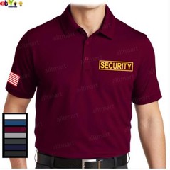 NEW MEN’S PRINTED GRAPHIC DESIGN SECURITY DRIFIT GIFT ATHLETIC SPORTSWEAR POLO