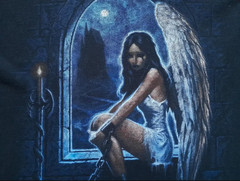 Vintage Captive Angel Shirt Gothic Fantasy Dark Angel Art Tee