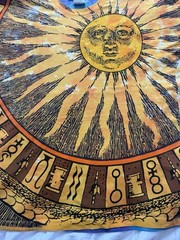 Vintage 1992 Liquid Blue Celestial Sun & Moon T-Shirt – XL – Single Stitch – USA