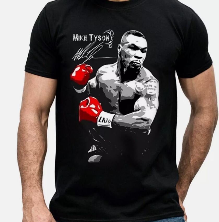 New Mike Tyson signature T-shirt Black Unisex All Sizes S to 5XL