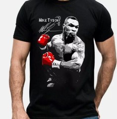New Mike Tyson signature T-shirt Black Unisex All Sizes S to 5XL