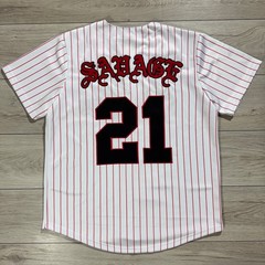 VIP Exclusive Baseball Jersey Drake x 21 Savage “SAVAGE 21” Size L