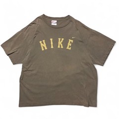 USA Made VTG 90s Olive Green Nike White Tag Spellout Logo Short Sleeve Men’s XL
