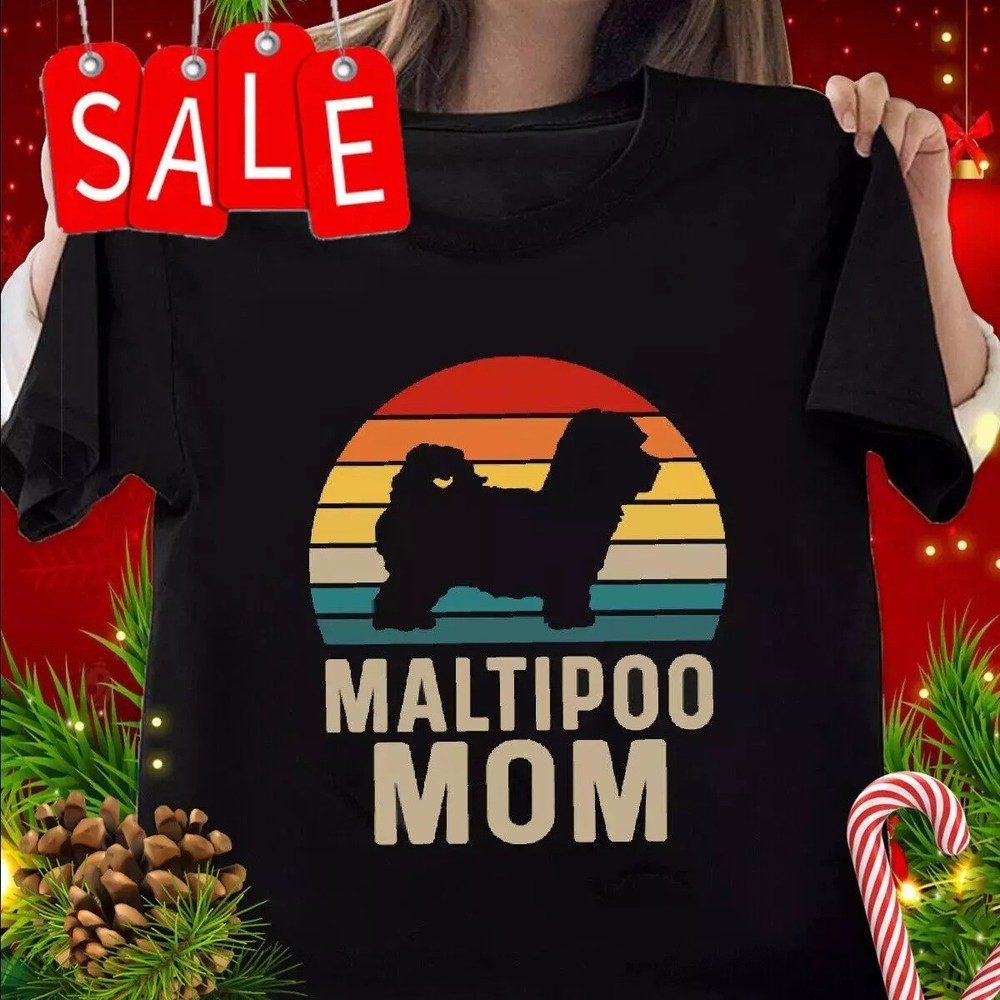 Maltipoo Mom Design Perfect For Maltese Poodle Dog Mama Unisex TShirt Size S-5XL