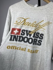2001 Davidoff Swiss Indoors Hanes Gray T Shirt Mens Xl Sz Unique