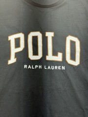 Polo Ralph Lauren Shirt Mens 2XL Big 2XB Black Spell Out Logo Tee Short Sleeve