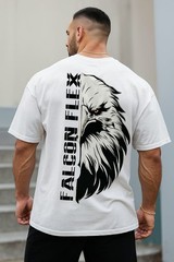 Men’s 100% Cotton Oversized Crew Neck Printed Tshirt Short Sleeve Gym Training