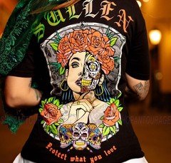 Sullen Art Collective Sugar Skull Premium SCM6511 Short Sleeve T-shirt For Men