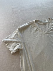 Fresh Clean Tees Shirts Mens Extra Large Light Gray V-Neck Short Sleeve Pullover