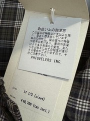 PHIGVEL FISHERMAN’S SHIRT Size 4 Black Fade Check Short Jacket