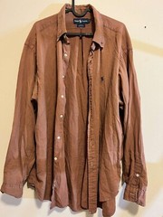 Ralph Lauren A classic Unisex 100% cotton shirt Size XL Blake Plaid
