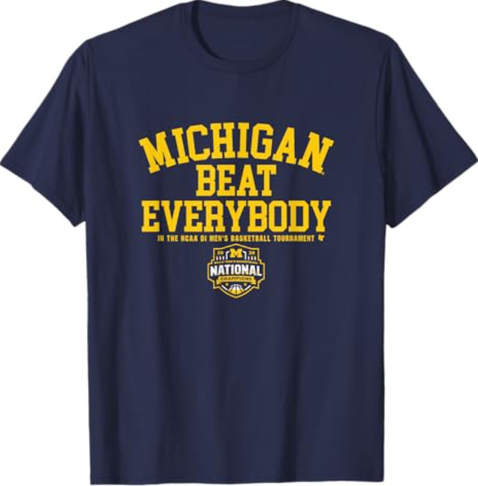 Michigan Wolverines MBB – 2026 National Champions Circle T-Shirt