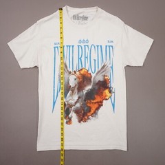Civil Regime Flaming Pegasus S.I.N. T Shirt Mens Medium Natural Cotton Short Slv
