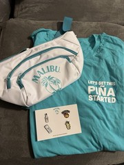 Malibu T-shirt size XL, Cooler Fanny Pack And Pin set