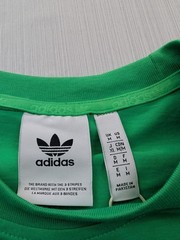 New Men’s Adidas Trefoil Essentials Tee Shirt Size Medium Mens Energy Green