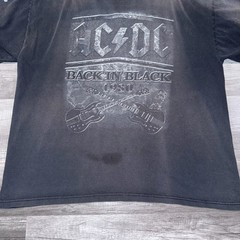 Vintage AC/DC Back in Black 1980 Concert Graphic T-Shirt
