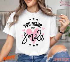 Unisex You Make Me Smile T shirt Men T shirt Women valanity Romantic