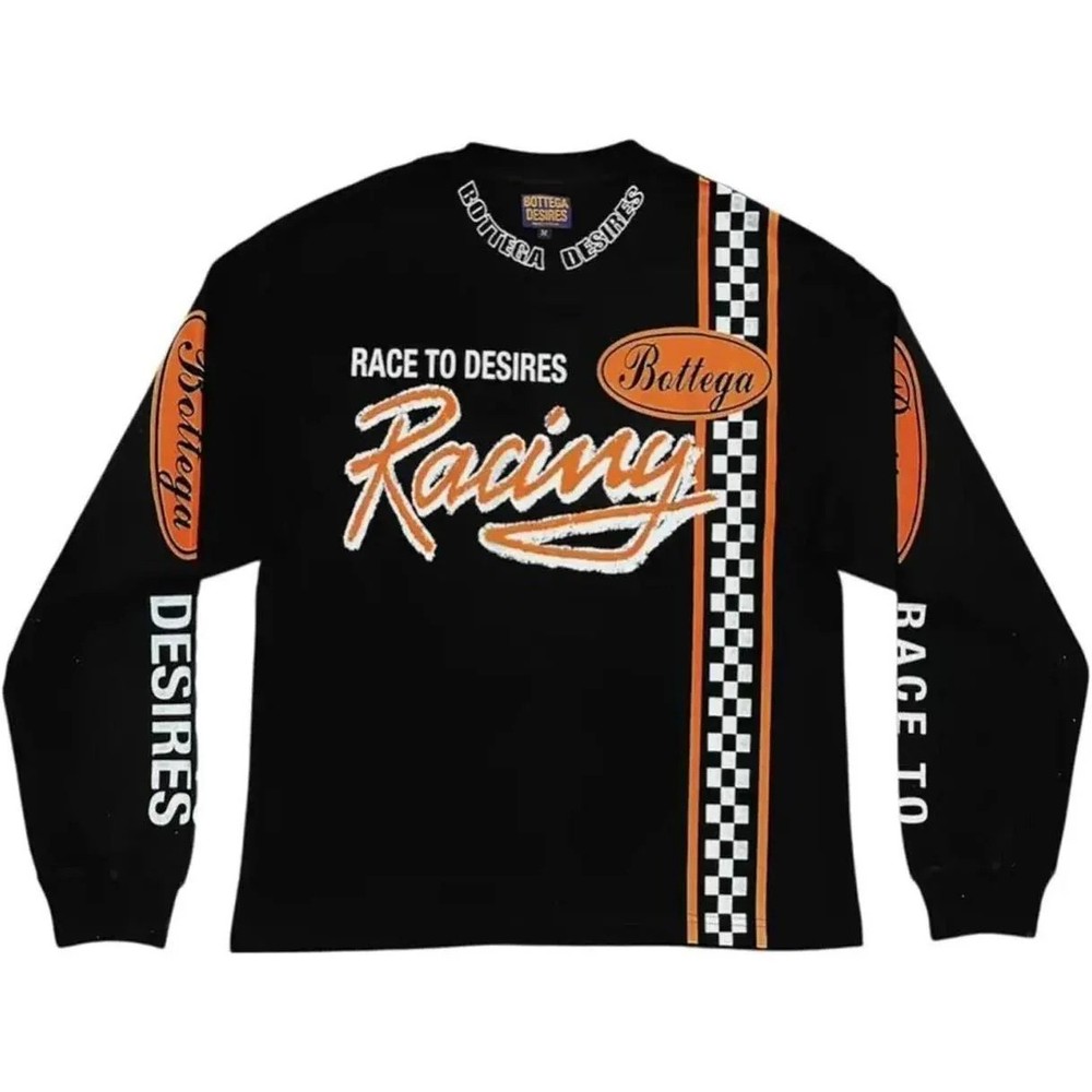 Bottega Desires Race to Desires L/S T-Shirt Black Size XL Sold Out