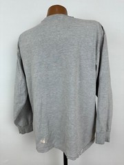 Vintage 90s Pluma Shirt Men Large Minimal Grunge Blank Heavyweight Long Sleeve