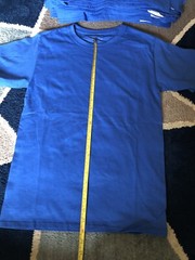 Bulk Lot Of 36 New Champion 100% Cotton T-Shirt T425 Royal Blue Tagless SMALL