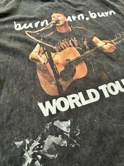 Zach Bryan Shirt Mens XL Washed Black Burn Burn World Tour 2023 Distressed