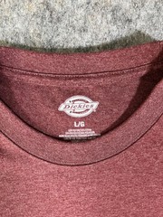 Dickies Men’s Short Sleeve Pocket Tee / Size Large / Maroon T Shirt