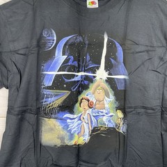 Family Guy T Shirt Sz XL Star Wars Shirt Blue Harvest TV Show Graphic Promo NEW
