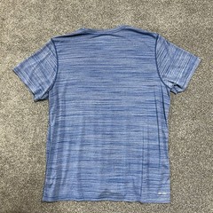 Adidas Ultimate Tee Men 2XL Blue Space Dye Athletic Performance T Shirt