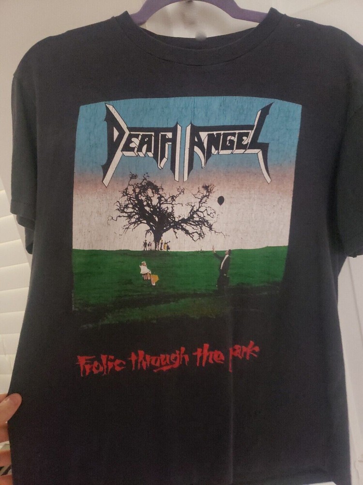 Vintage Death Angel frolic through the park 1988 Unisex Cotton T Shirt