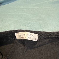 COOFANDY Men’s Black Henley Cotton Jersey T-Shirt Long Sleeve Size M
