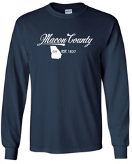 Macon County Georgia State T-Shirt Long Sleeve Graphic Tees Unisex Apparel