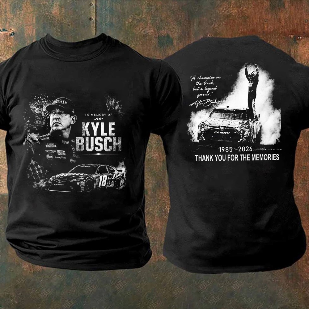 RIP Kyle Busch Alsco #8 Memorial NASCAR Racing Fan Graphic Shirt