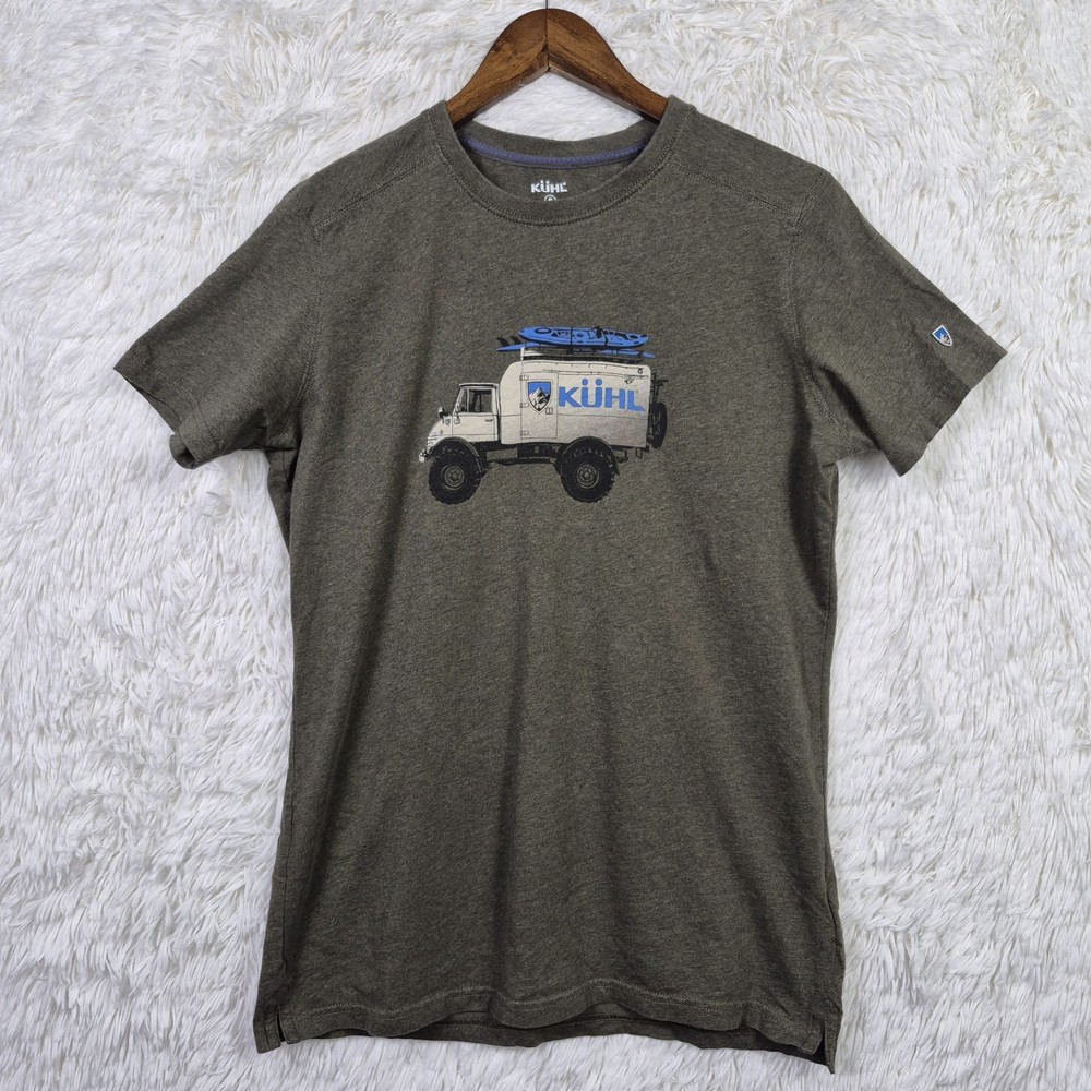 Kuhl Mens S Wildfibre Organic Cotton Graphic Print T-Shirt Hunter Green Outdoor