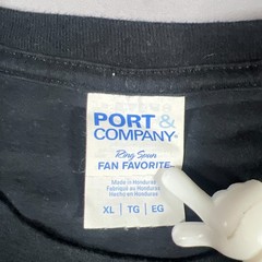 Port & Company Death Row Records T Shirt Mens XL Black Cotton Graphic Crew Neck