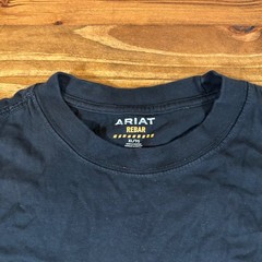 Ariat Rebar Pocket T-Shirt Mens XL Black Mexican Flag Back Graphic Workwear Tee