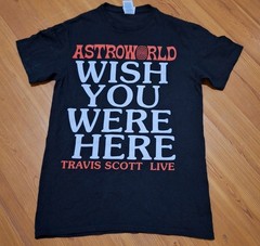 Travis Scott Astroworld Tour T Shirt 2018 Wish You Were Here Tour Size Small