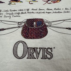 Vintage Orvis T Shirt Adult Large Nature Fishing Animals Outdoor Sports 90s