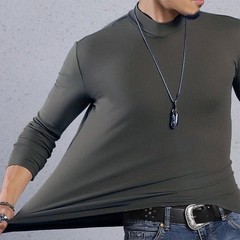 Casual Mens Half Turtleneck Thermal Underwear Stylish and Functional Top