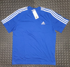 NEW MENS ADIDAS ORIGINALS ESSENTIALS 3 STRIPES TEE SHIRT ~SIZE MEDIUM #HE4410