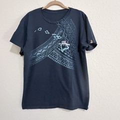 Hinano Hawaii Tahitian Crew Neck Navy Shirt Men’s M Polynesian Graphic Islands