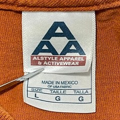 Pink Floyd T Shirt Mens L Orange 1973 Tour Reprint Short Sleeve AAA Alstyle Tee