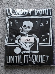Tee Shirt UNISEX Medium Black Halloween Skeleton Pinup Lot 2