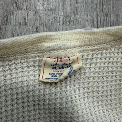 Vintage JE Morgan Thermal Shirt Men’s XL White 80s Waffle Knit Base Layer