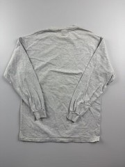 Vintage Hanes Shirt Mens Medium Gray Long Sleeve Wolf Biker Rally 2002 Tee