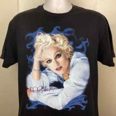 Vtg 1994 Madonna Bedtime Stories T-Shirt Black L 90s Pop Music Singer Single …