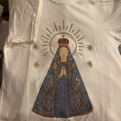 Handmade Nossa Senhora Aparecida Holy Mother Small Tshirt